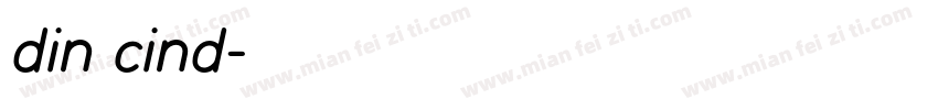 din cind字体转换